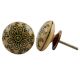 Beige Green Floral Ceramic Knob
